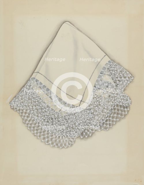 Handkerchief, c. 1937. Creator: Gordena Jackson.
