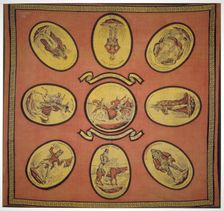 Handkerchief commemorating several events in the mayoralty of Alderman Sir John Key, 1831. Artist: Anon