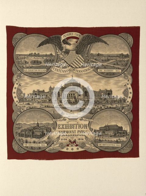 Handkerchief, Düsseldorf, c. 1876. Creator: Cramer, A & C.