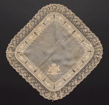 Handkerchief, early 1800s. Creator: Unknown
