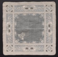 Handkerchief, early 1800s. Creator: Unknown