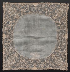 Handkerchief, early 1800s. Creator: Unknown