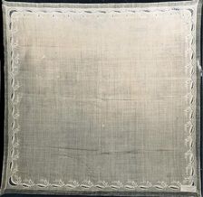 Handkerchief, England, 1840s. Creator: Unknown