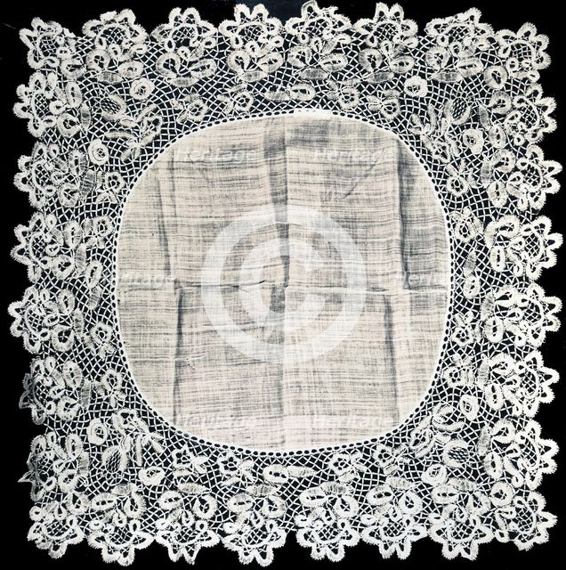 Handkerchief, England, 1850/75. Creator: Unknown.