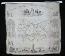 Handkerchief, England, c. 1856. Creator: Unknown