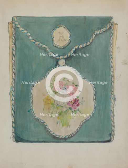 Handkerchief Folder, c. 1936. Creator: Cecily Edwards.