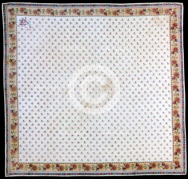 Handkerchief, France, 1701/50. Creator: Unknown.