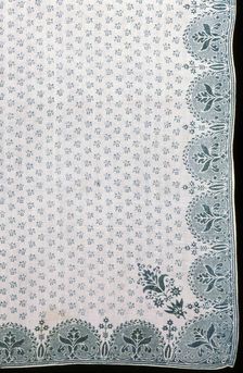 Handkerchief, France, 1801/25. Creator: Unknown