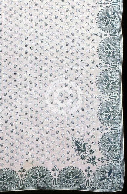 Handkerchief, France, 1801/25. Creator: Unknown.