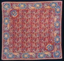 Handkerchief, France, 1801/25. Creator: Unknown