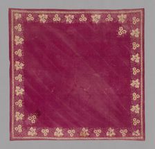 Handkerchief, France, 1801/25. Creator: Unknown
