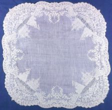 Handkerchief, France, 1825/75. Creator: Unknown