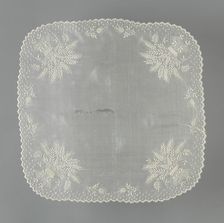 Handkerchief, France, 1825/75. Creator: Unknown