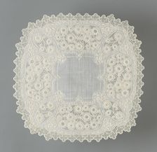Handkerchief, France, 1825/75. Creator: Unknown
