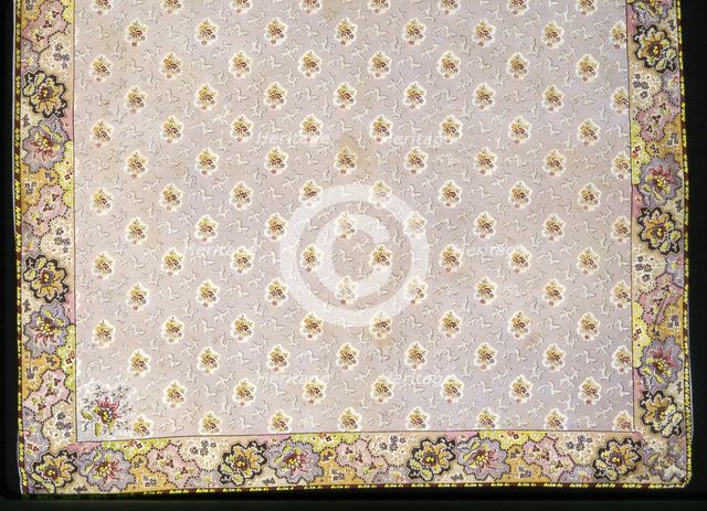 Handkerchief, France, 19th century. Creator: Unknown.