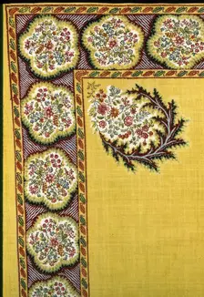 Handkerchief, France, c. 1870. Creator: Unknown