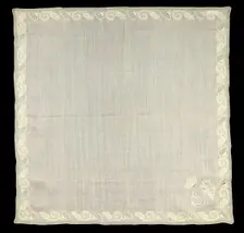 Handkerchief, French, 1830-50. Creator: Unknown