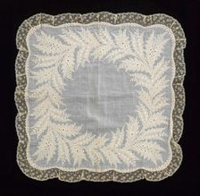 Handkerchief, French, 1850-60. Creator: Unknown