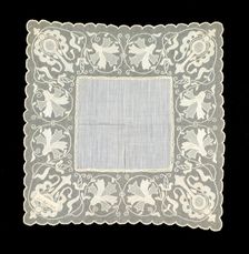 Handkerchief, Hungarian, 1886. Creator: Unknown