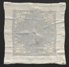Handkerchief, late 1800s. Creator: Unknown