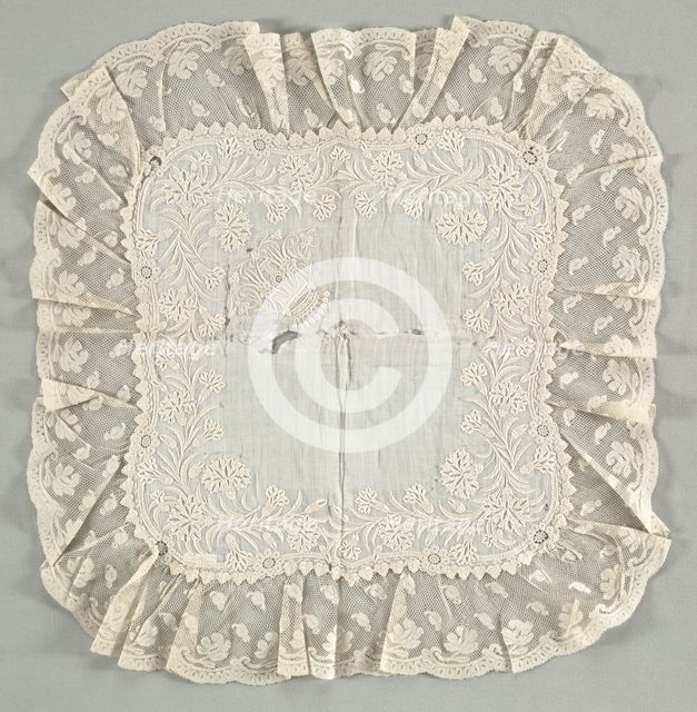 Handkerchief, late 1800s. Creator: Unknown.
