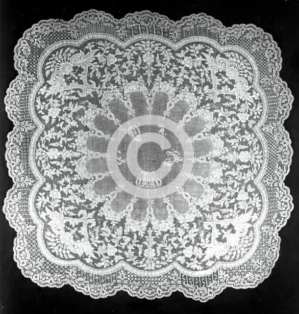 Handkerchief, Philippines, 1860s/80s. Creator: Unknown.