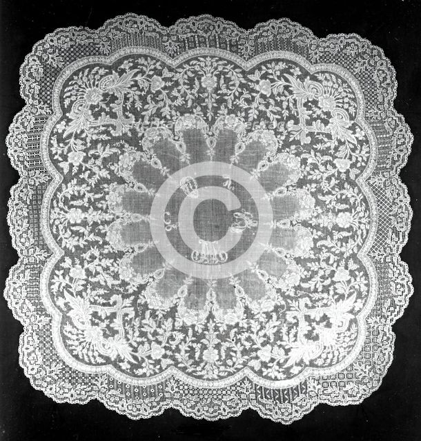 Handkerchief, Philippines, 1860s/80s. Creator: Unknown.