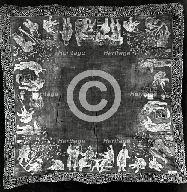 Handkerchief, Philippines, 19th century. Creator: Unknown.