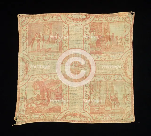 Handkerchief, possibly British, ca. 1800. Creator: Unknown.