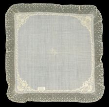 Handkerchief, possibly French, 1825-50. Creator: Unknown
