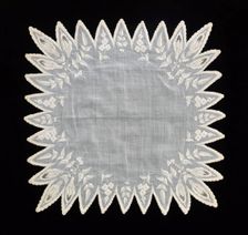 Handkerchief, probably American, second quarter 19th century. Creator: Unknown