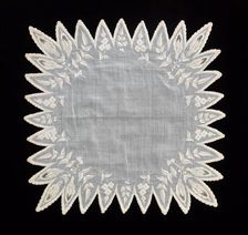 Handkerchief, probably American, second quarter 19th century. Creator: Unknown