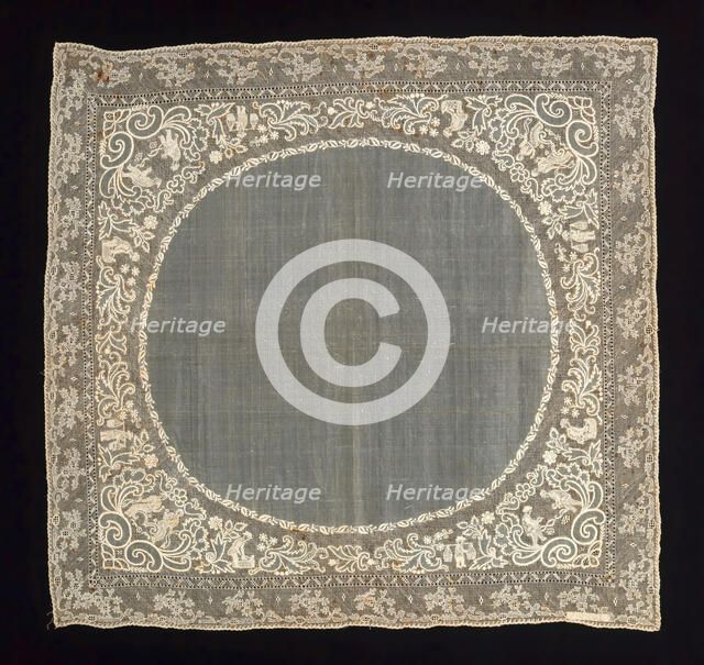 Handkerchief, probably Philippine, third quarter 19th century. Creator: Unknown.