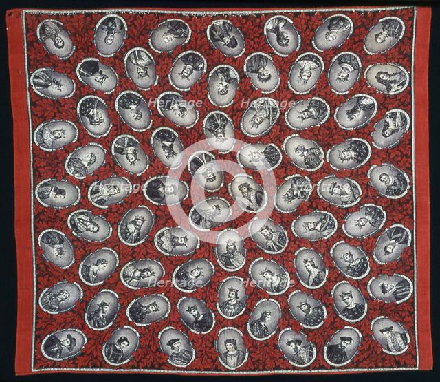 Handkerchief, Rouen, 1830/48. Creator: Raimond Laverdin.
