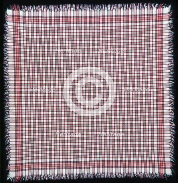 Handkerchief, Sweden, 1801/25. Creator: Unknown.