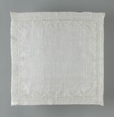 Handkerchief, Switzerland, 1892/1900. Creator: Unknown