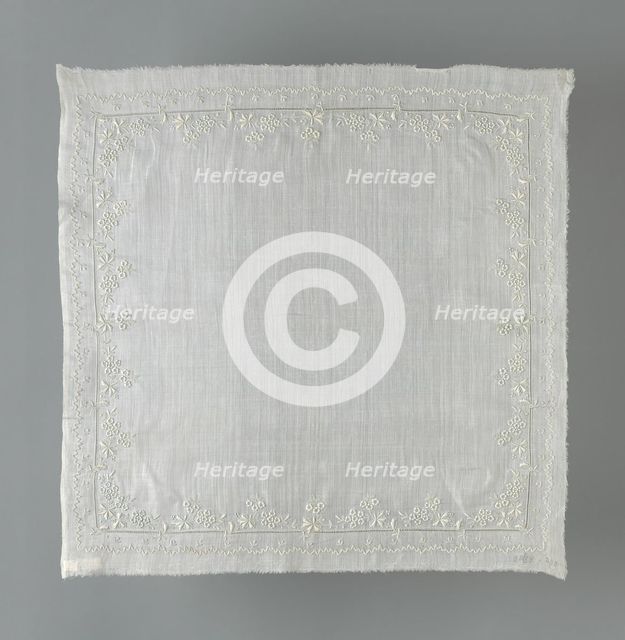Handkerchief, Switzerland, 1892/1900. Creator: Unknown.
