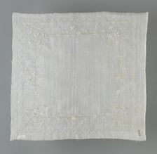 Handkerchief, Switzerland, 1892/1900. Creator: Unknown