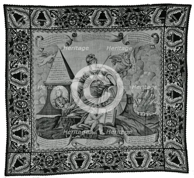 Handkerchief, Scotland, c. 1805. Creator: R. G Anderston & Co.