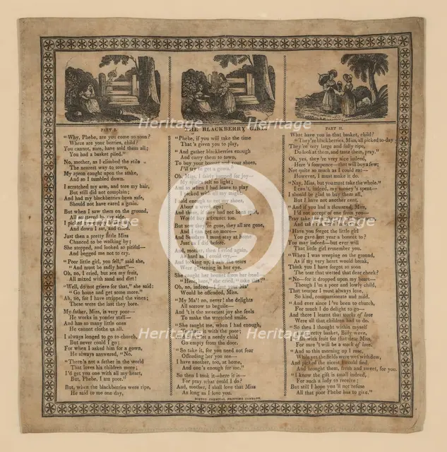 Handkerchief, United States, 19th century. Creator: Boston Chemical Printing Company.