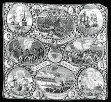 Handkerchief, United States, c. 1816. Creator: Unknown