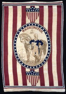 Handkerchief, United States, c. 1876. Creator: Unknown