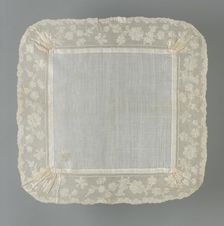Handkerchief, Valenciennes, 1760s. Creator: Unknown