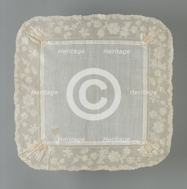 Handkerchief, Valenciennes, 1760s. Creator: Unknown.