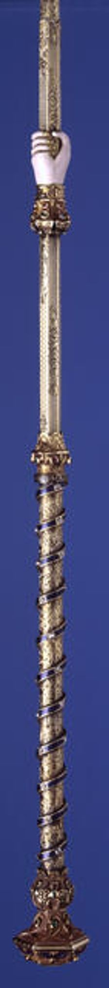 Handle of a royal presentation parasol, 1851