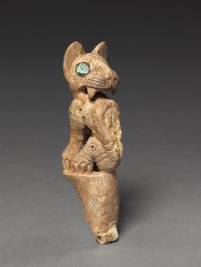 Handle of a Throwing Stick, c. 700-900. Creator: Unknown