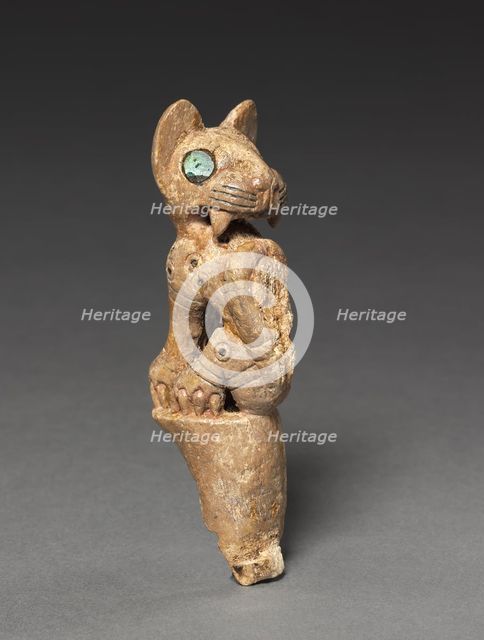 Handle of a Throwing Stick, c. 700-900. Creator: Unknown.