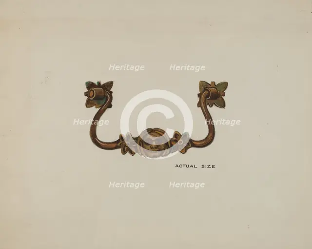 Handle, c. 1936. Creators: Harry Mann Waddell, Dana Bartlett.
