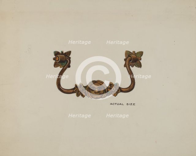 Handle, c. 1936. Creators: Harry Mann Waddell, Dana Bartlett.
