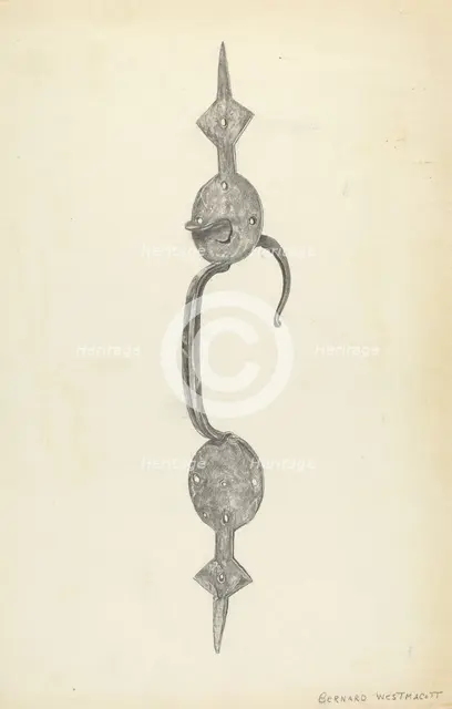 Handle, c. 1939. Creator: Bernard Westmacott.